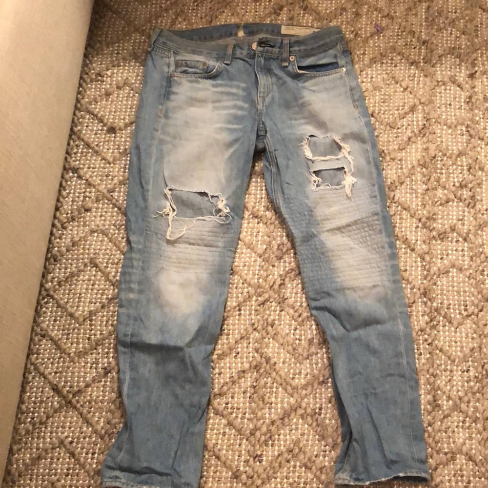 Rag and bone boyfriend distressed jeans